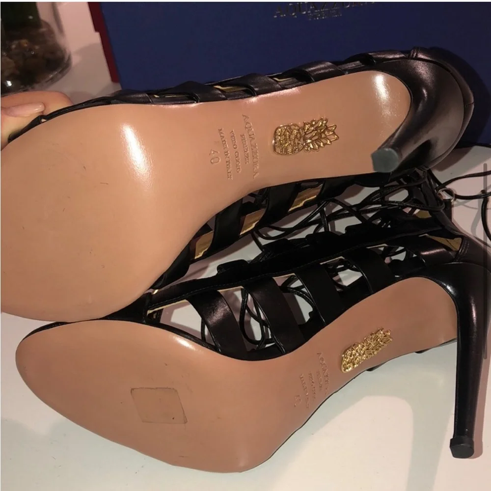 Aquazzura Amazon Lace Up Heels - Picture 5 of 8